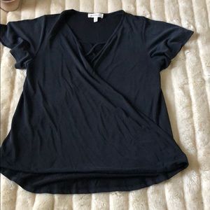 Dark grey Monteau vneck shirt